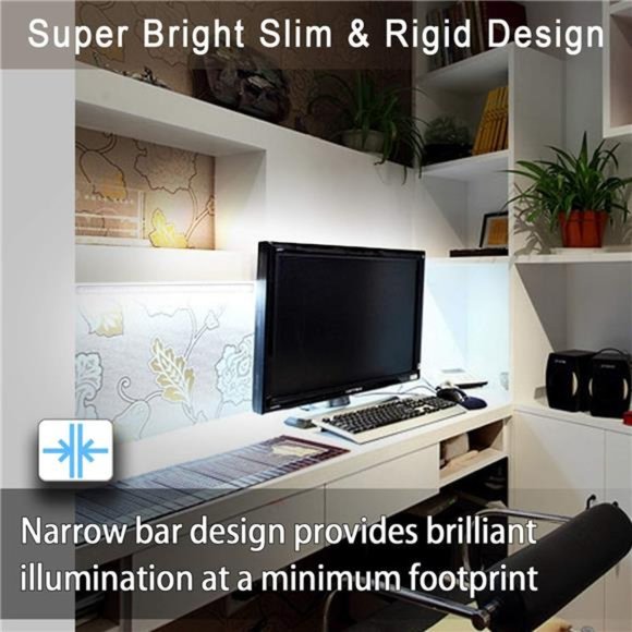 LED Under Cabinet Lighting Kit, 3pcs 12" Ultra Slim Under Counter Light Bars - Picture 5 of 6